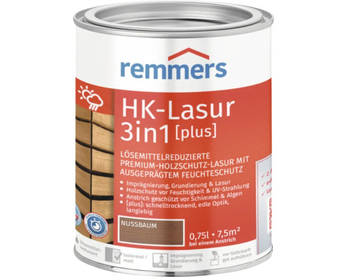 Remmers HK-Lasur 3in1 [plus] nussbaum 750 ml