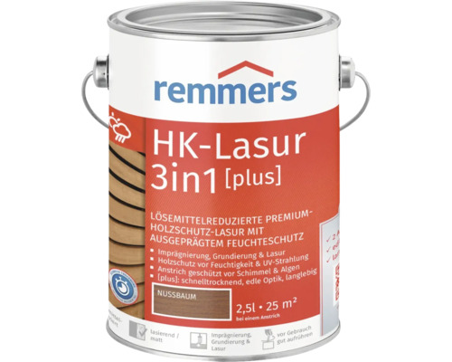 Remmers HK-Lasur 3in1 [plus] nussbaum 2,5 l