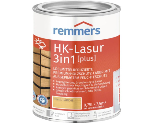 Remmers HK-Lasur 3in1 Teak – 2,5 Liter Holzschutzlasur Für Außen Mit Feuchtigkeit- & UV-Schutz