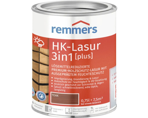Remmers HK-Lasur 3in1 [plus] teak 750 ml