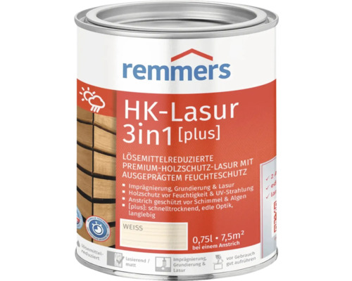 Remmers HK-Lasur 3in1 [plus] weiß 750 ml