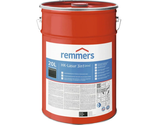 Remmers HK-Lasur 3in1 plus Holzschutzlasur im 20 Liter Eimer