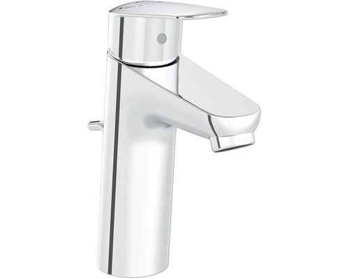 VitrA Waschtischarmatur FLOW ROUND CoolStart chrom mit Zugstange A42926ENGX Einhandmischer für das Waschbecken