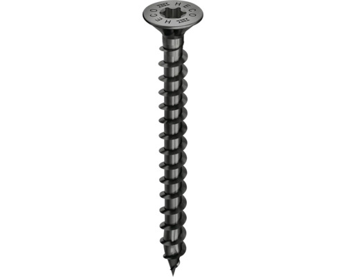 HECO-TOPIX-plus Holzschraube Senkkopf mit Frästaschen TX Vollgewinde 4x16 mm schwarz verzinkt 200 Stück HECO-TOPIX-plus Holzschraube Senkkopf mit Frästaschen TX Vollgewinde 4x16 mm schwarz verzinkt 200 Stück