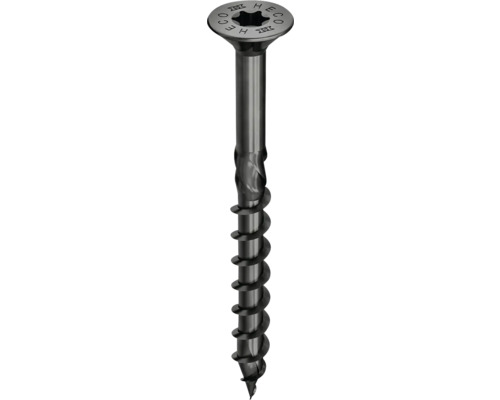 HECO-TOPIX-plus Holzschraube Senkkopf mit Frästaschen TX Teilgewinde 4x40 mm schwarz verzinkt 200 Stück HECO-TOPIX-plus Holzschraube Senkkopf mit Frästaschen TX Teilgewinde 4x40 mm schwarz verzinkt 200 Stück