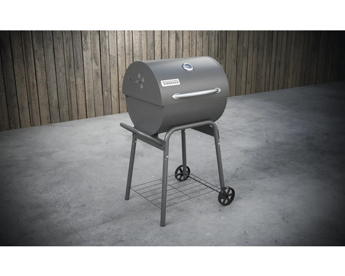 Kugelgrill mit Rädern und Ablagefläche