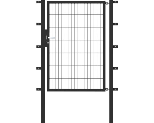 Stabgitter-Einzeltor ALBERTS Flexo 100 x 140 cm inkl. Pfosten 6 x 6 cm anthrazit