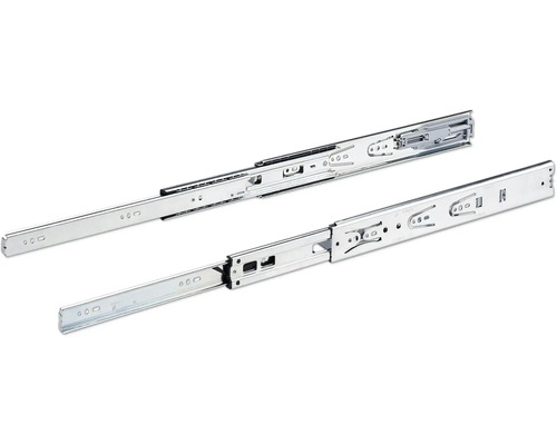 Schubladenschiene Vollauszug 350 mm mit Anschlagdämpfung chromatiert 9126920 2 Stück Vollauszug für Schubladen aus Metall