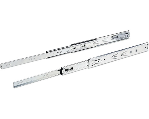 Zwei Schubladenauszüge aus Metall