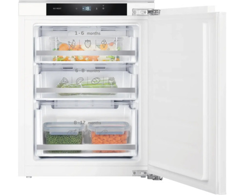 Gefrierschrank Amica EGSX 321 210 BxHxT 55,6 x 77 x 55 cm Geöffneter Gefrierschrank mit Gefrierschubladen zur Lebensmittelaufbewahrung