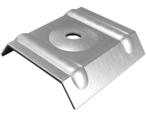 PRECIT Kalotten 25/30 für Trapezblech W45 pressblank Pack = 100 St Metallwinkel mit Loch für Befestigung