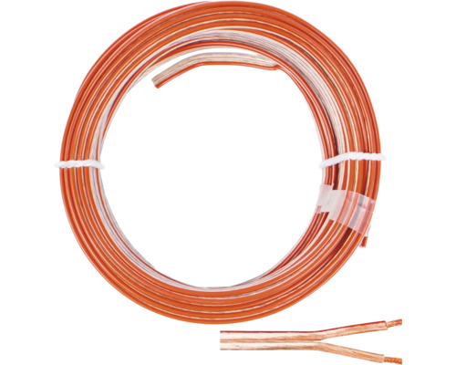 Lautsprecherkabel LS-FL 2x1,5 mm² 10 m transparent Lautsprecherkabel gerollt