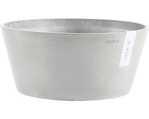 Blumentopf Ecopots Frankfurt Kunststoff Ø 28,9 cm 30,6 x 30,6 x 15,6 cm grau Ecopots Pflanzgefäß