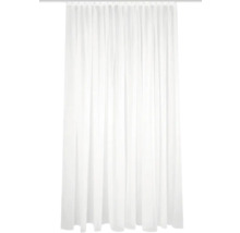 Vorhang mit Faltenband Sablio uni weiß leicht schimmernd 120x600 cm