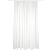 Vorhang mit Faltenband Sablio uni weiß leicht schimmernd 160x450 cm