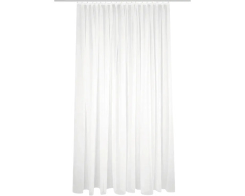 Vorhang mit Faltenband Sablio uni weiß leicht schimmernd 175x600 cm