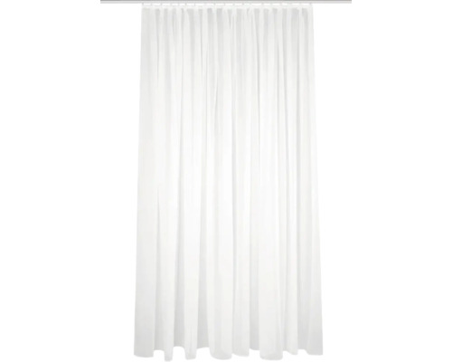 Vorhang mit Faltenband Sablio uni weiß leicht schimmernd 225x300 cm