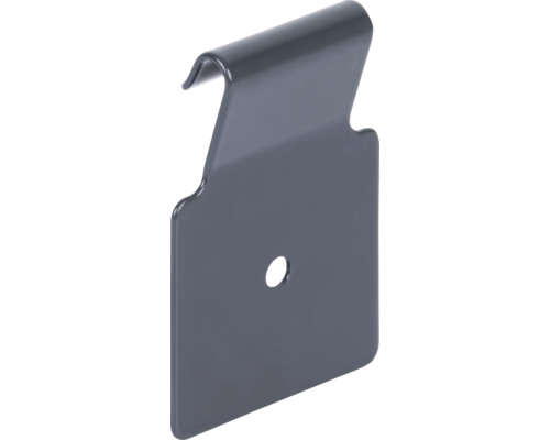 Metallhaken mit Bohrloch für Befestigung