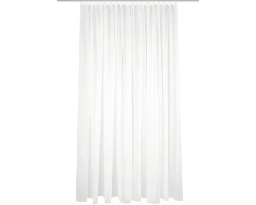Vorhang mit Faltenband Sablio uni weiß leicht schimmernd 245x600 cm