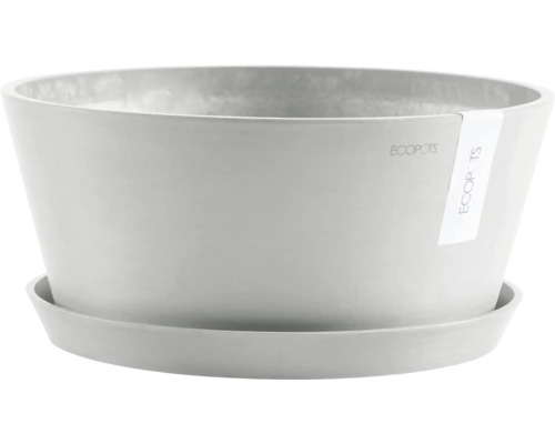 Ecopots Pflanzgefäß mit Untersetzer