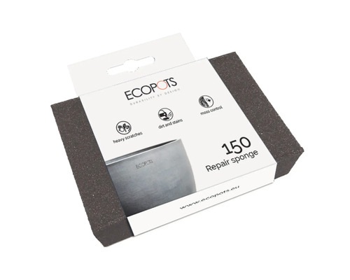 ECOPOTS Reparaturschwamm 150 zur Beseitigung von starken Kratzern, Schmutz, Flecken und Moos