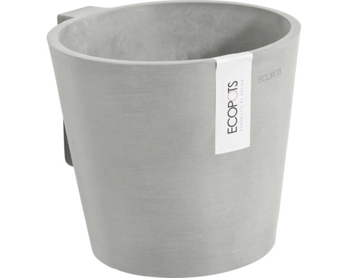 Blumentopf Ecopots Amsterdam Kunststoff Ø 17,3 cm 19,5 x 21,8 x 17,5 cm grau