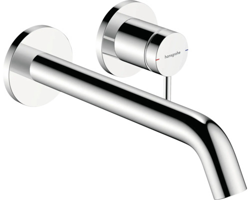 hansgrohe Wand-Waschtischarmatur TECTURIS S Ausladung 225 mm chrom ohne Unterputzgrundkörper 73351000