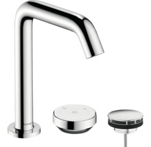 hansgrohe 2-Loch Waschtischarmatur TECTURIS S 150 CoolStart EcoSmart+ mit Schaftventil chrom 73353000