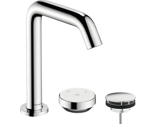 hansgrohe 2-Loch Waschtischarmatur TECTURIS S 150 CoolStart EcoSmart+ mit Schaftventil chrom 73353000 hansgrohe 2-Loch Waschtischarmatur TECTURIS S 150 CoolStart EcoSmart+ mit Schaftventil chrom 73353000