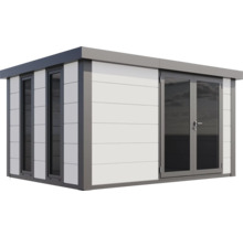 Modernes Gartenhaus mit Fenster und Doppeltür
