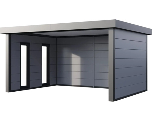 Modernes Gerätehaus mit zwei Fenstern