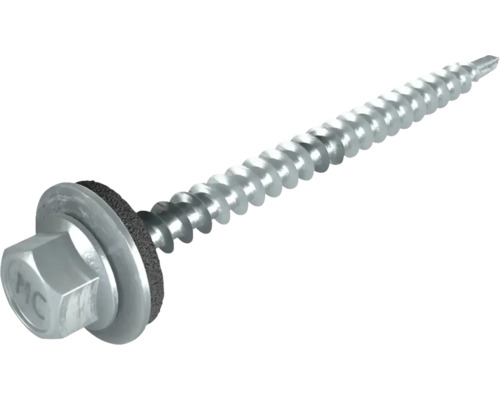 PRECIT SW8-Schrauben 4,8 mm x 60 mm verzinkt Pack = 100 St Blechschraube mit Dichtscheibe