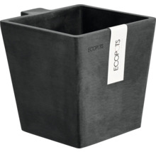 Vierckiger Pflanztopf mit EcoPots Logo