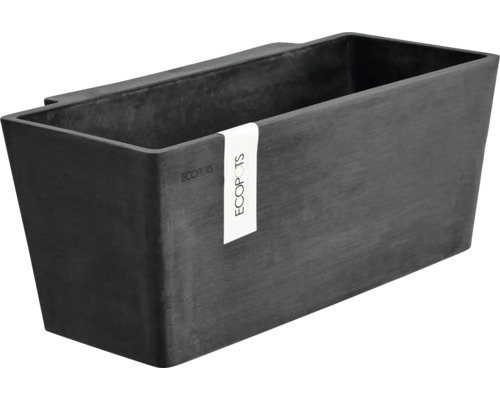 Blumentopf Ecopots Manhattan Kunststoff Ø 33,4 cm 35 x 17,2 x 15 cm grau