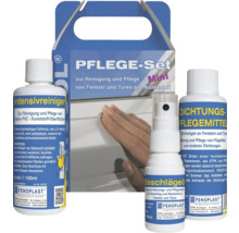 Fenoplast Pflege-Set Mini zur Reinigung und Pflege von Fenstern und Türen aus Kunststoff mit Intensivreiniger, Dichtungspflegemittel und Beschlägeöl