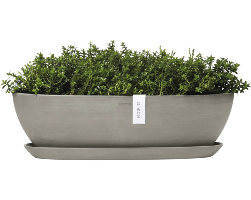 Ecopots Blumentopf Aus Recyceltem Kunststoff – 53,3 Cm, Frostbeständig, Skandinavisches Design