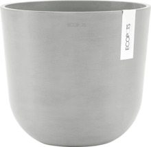 Blumentopf Ecopots Oslo Kunststoff Ø 23,1 cm 25 x 25 x 21,4 cm grauweiß