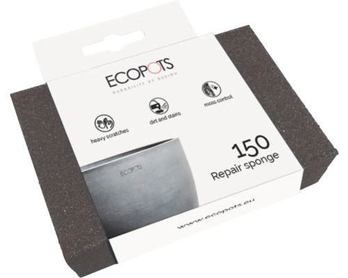 Ecopots Reparatur Schwamm 150 zur Beseitigung von starken Kratzern, Schmutz, Flecken und Moos