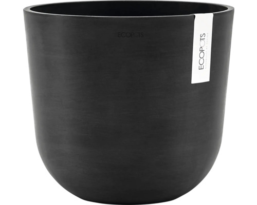 Blumentopf Ecopots Oslo Kunststoff Ø 23,1 cm 25 x 25 x 21,4 cm grau