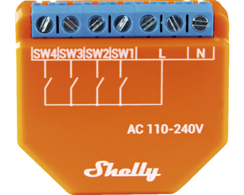 Shelly Plus i4 Szenenaktivierer Bluetooth + WLAN