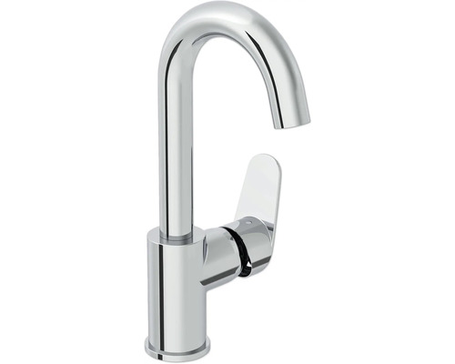 VitrA Waschtischarmatur für Aufsatzwaschbecken FLOW ROUND schwenkbar chrom A43152EXP Küchenarmatur aus Metall mit hohem Auslauf
