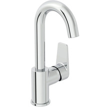 Verchromter Wasserhahn mit hohem Auslauf