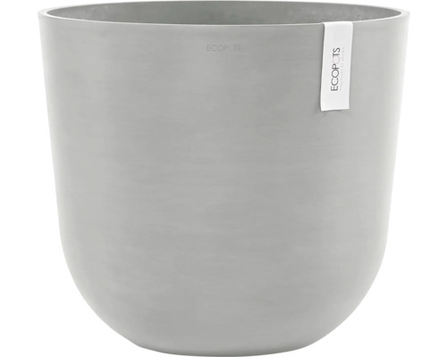 Blumentopf Ecopots Oslo Kunststoff Ø 42,6 cm 45 x 45 x 39,4 cm grauweiß