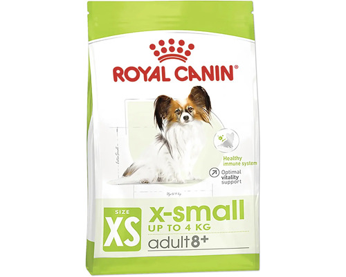 Hundefutter trocken ROYAL CANIN X-Small Mature +8 0,5 kg Royal Canin Trockenfutter für sehr kleine Hunde bis 4 kg ab 8 Jahren