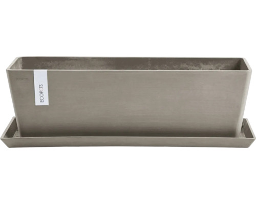 Rechteckiger Pflanzkasten mit Untersetzer