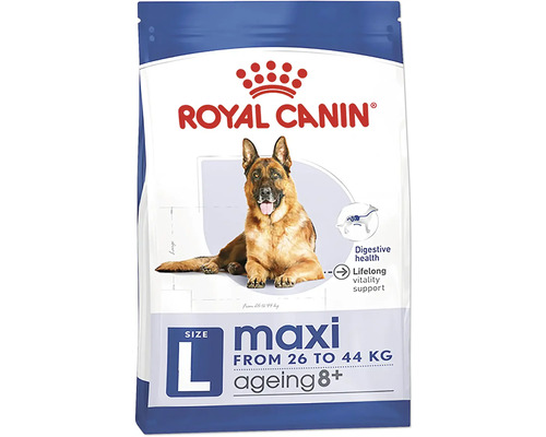 Hundefutter trocken, ROYAL CANIN Maxi Ageing 8+, 15kg Royal Canin Maxi Ageing 8 Plus Hundefutter für große, ältere Hunde ab 26 Kilogramm
