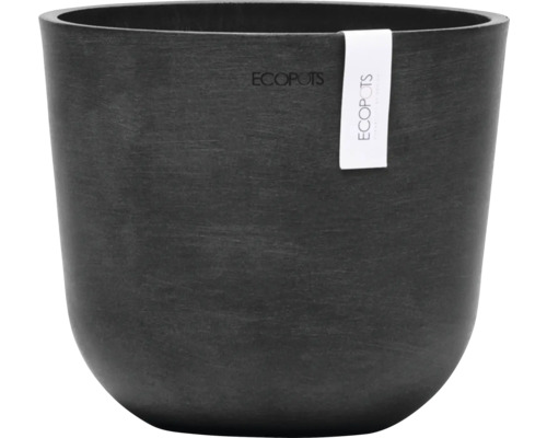 Blumentopf Ecopots Oslo Kunststoff Ø 17,3 cm 19 x 19 x 16,5 cm grau