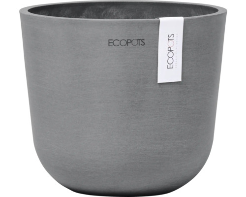 Blumentopf Ecopots Oslo Kunststoff Ø 14,5 cm 16 x 16 x 13,7 cm grau