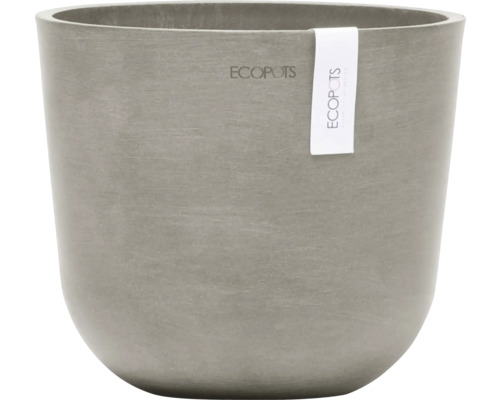 Blumentopf Ecopots Oslo Kunststoff Ø 17,3 cm 19 x 19 x 16,5 cm braun