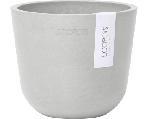 Blumentopf Ecopots Oslo Kunststoff Ø 10,1 cm 11,4 x 11,4 x 9,5 cm grau